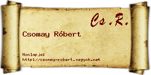 Csomay Róbert névjegykártya